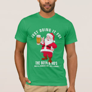 Père Noël, le fait pour le t-shirt de Noël qui est