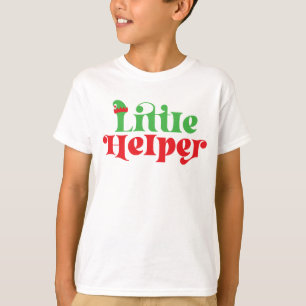 Père Noël Little Helper Design T-shirt de Noël