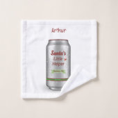 Père Noël Little Helper Holiday Ale Personnalisé (Gant de toilette)