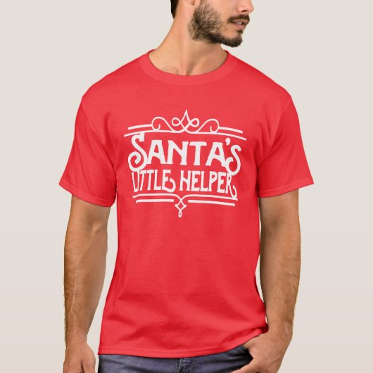 Père Noël Little Helper | T-shirt de Noël (Devant)