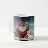 Père Noël lunatique 2 Mug (Devant gauche)