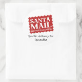 Père Noël mail livraison spéciale autocollant cade (Sac)
