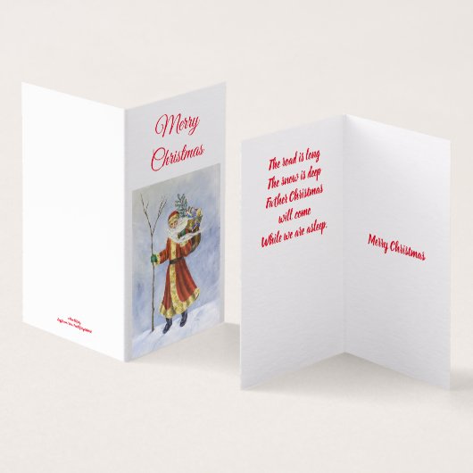 Père Noël, Marcher dans l'art acrylique de la neig (Inside and Outside)