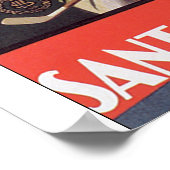 Père Noël Margherita Ligure Poster Vintage voyage (Coin)