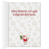 Père Noël m'effraie vraiment de la drôle de carte  (Intérieur (Droit))