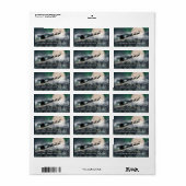 Père Noël Midnight Ride Étiquettes de adresse de N (Feuille entière)