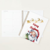 Père Noël mignon drôle & typographie (Devant avec enveloppe)