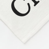 Père Noël & Mme Claus couvertures en molleton text (Coin)