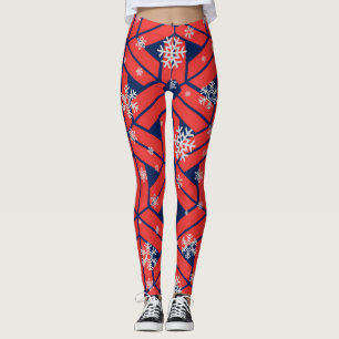 Père Noël Mme Claus Cute Fun Christmas Legging