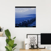 PÈRE NOËL MONICA BLUE POSTER (Bureau à domicile)