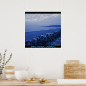 PÈRE NOËL MONICA BLUE POSTER (Cuisine)