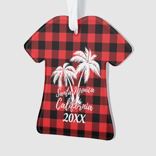 Père Noël Monica California Palm Tree Personnalisé (devant)
