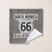 Père Noël Monica Fin de la Route 66 (Gant de toilette)