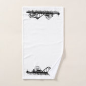 Père Noël Monica Pier Los Angeles California Beach (Serviette à main)