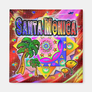 Père Noël Monica Tropical Friends Magnet