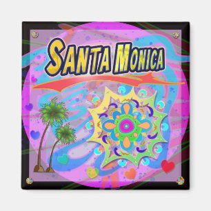Père Noël Monica Véritable Magnet de progrès