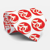 Père Noël Monogram Crest Cravate masculine (Roulé)