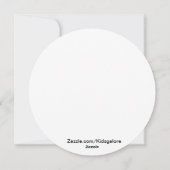 Père Noël montant une carte de Noël de vague (Dos)