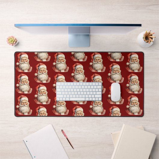Père Noël Motif de Noël Rétro (Bureau 1)