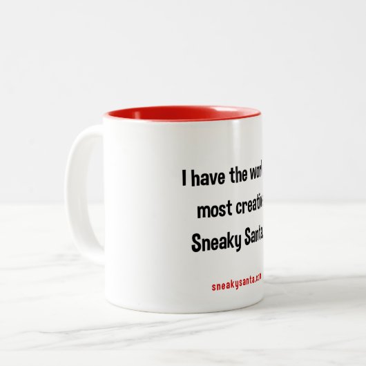 Père Noël Mug le plus créatif du monde (Devant gauche)