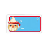 Père Noël Mugs Cadeaux de Noël Étiquettes - Crème  (Devant)