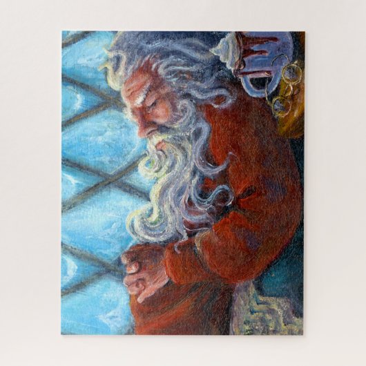 "Père Noël Napping" Jigsaw Puzzle (Vertical)