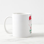 Père Noël Naughty List Latte Mug (Gauche)