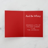 Père Noël ne vient pas, buvez une carte de voeux p (Intérieur)