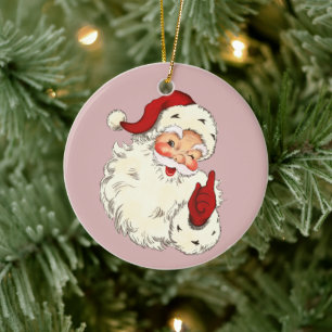 Père Noël No. 4 Ornement en céramique