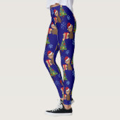 père Noël noël singe émoji leggings (Gauche)
