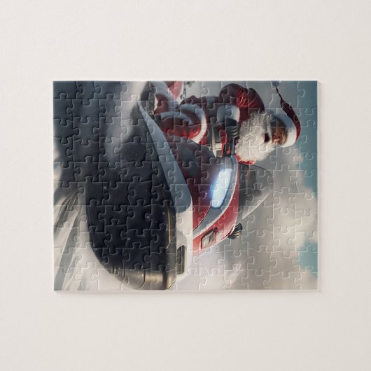 PÈRE NOËL NOËL SNOWMOBILE JIGSAW PUZZLE (Horizontal)