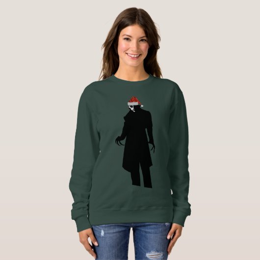 père Noël nosferatu xmas sweatshirt (Devant entier)