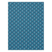 Père Noël Octopus Bleu Nappe de Noël (Devant)