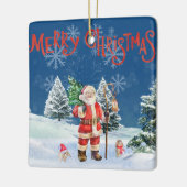 Père Noël Ornement de Noël (Gauche)
