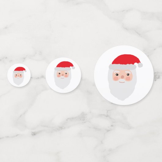 Père Noël Painting Noël Party Confetti (Derrière)