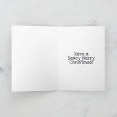 Père Noël Panda Joyeux Noël Carte de vacances plié (Intérieur)