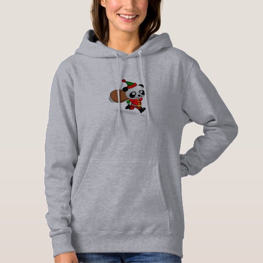 Père Noël Panda Sweat - shirt à capuche (Devant)