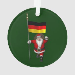 Père Noël Patriotique Avec L'Ensigne D'Allemagne