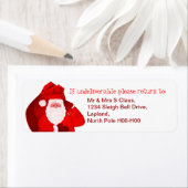 Père Noël Père Noël cadeau retour étiquettes d'adr (En situation)