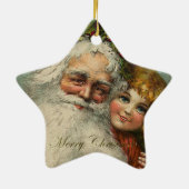 Père Noël Père Noël Étoile Ornement (Dos)