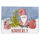 Père Noël Personnalisé Noël Grand Sac Cadeau (Dos)