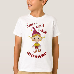 Père Noël petite aide personnalisée T-shirt