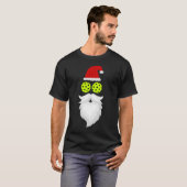 Père Noël Pickleball - T-shirt Pickleball de Noël (Devant entier)