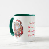 Père Noël Pizza Party Christmas Mug modifiable (Devant gauche)
