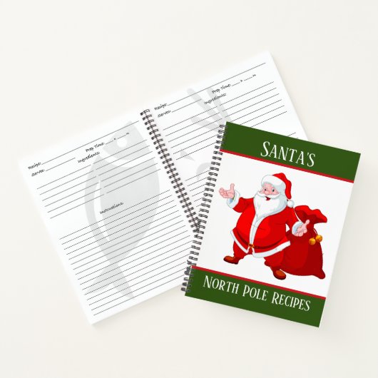 Père Noël Pôle Nord recette Carnet de vacances (Intérieur)