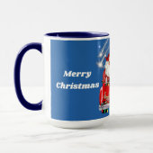 Père Noël & Poodle Joyeux Noël Pickup Mug (Gauche)