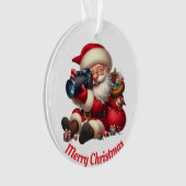 Père Noël prend des photos uniques (devant)