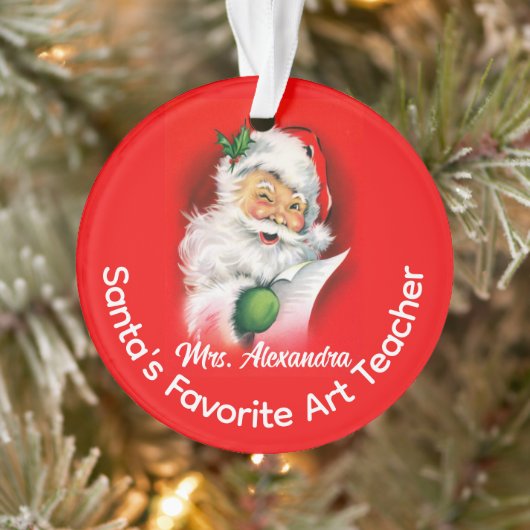 Père Noël Professeur personnalisé personnalisé pré (Arbre)