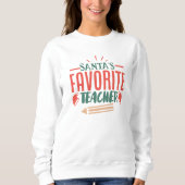 Père Noël professeur préféré sweatshirt de Noël (Devant)