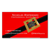 Père Noël professionnel Cartes de visite magnétiqu (devant)